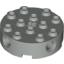 Набор LEGO Brick Round 4 x 4 with Holes, Светло-серый