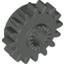 Набор LEGO Technic Gear 16 Tooth with Clutch [Toothed], Темно-серый