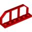 Набор LEGO Plate Special 1 x 6 with Train Wagon End Fence, Красный