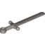 Набор LEGO Minifig Sword [Greatsword Round], Chrome Silver
