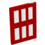 Набор LEGO Door 1 x 4 x 5 Right with 6 Panes, Красный