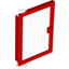 Набор LEGO Door 1 x 4 x 5 Left with Trans-Clear Glass, Красный