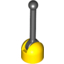 Набор LEGO Lever Small Base with Black Lever, Желтый