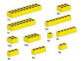 Набор LEGO 10010 Желтые кирпичики
