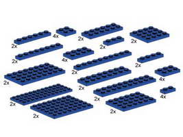 Набор LEGO 10011 Синие пластины