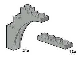 Набор LEGO 10047 Light Gray Arches