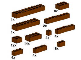 Набор LEGO 10147 Коричневые кирпичики
