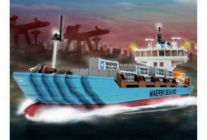 Набор LEGO 10152-2 Контейнерное судно Maersk Издание 2005 года