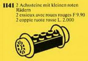 Набор LEGO 1141 Wheel Bricks with Small Red Train Wheels