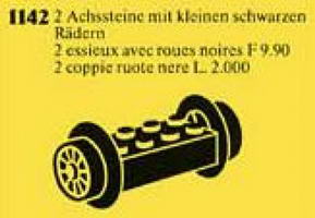 Набор LEGO 1142 Wheel Bricks with Small Black Train-Wheels