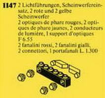 Набор LEGO 1147 Light Prisms & Holder, Red/Yellow Light Covers