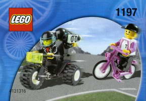 Набор LEGO 1197 Telekom Race Cyclist and Television Motorbike