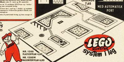 Набор LEGO 1200-2 LEGO Town Plan Board, Small Plastic