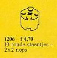 Набор LEGO 1206 Round Bricks (2 x 2), White