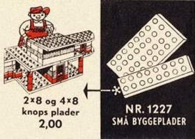 Набор LEGO 1227-2 Пластины 4 x 8 и 2 x 8