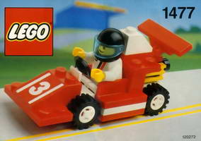 Набор LEGO 1477 Красная гоночная машина Номер 3