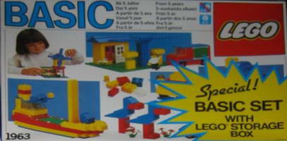 Набор LEGO 1963 Базовый набор с чемоданчиком для хранения