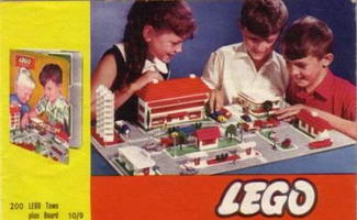 Набор LEGO 200-5 LEGO Town Plan Board, UK / Australian Cardboard Version