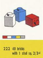 Набор LEGO 222-2 1 x 1 Кирпичики