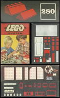 Набор LEGO 280 Красые кирпичики для крыши