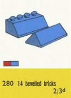 Набор LEGO 280-2 Синие кирпичики для крыши