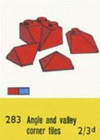 Набор LEGO 283 Скошенные кирпичики, красные