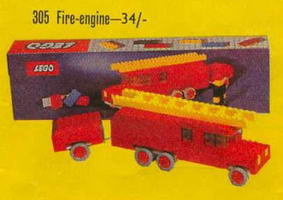 Набор LEGO 305-2 Пожарная машина