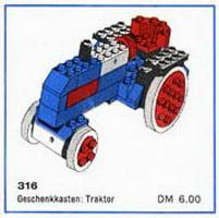 Набор LEGO 316-2 Сельскохозяйственный трактор