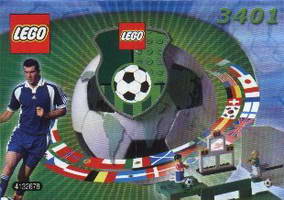 Набор LEGO 3401-2 Shoot 'n' Score - with ZIDANE / Adidas Minifig