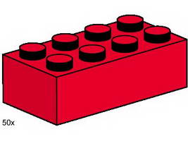 Набор LEGO 3462 2 x 4 Красные кирпичики