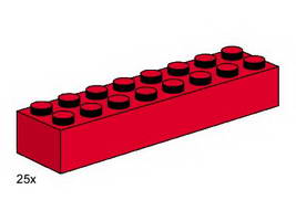 Набор LEGO 3467 2 x 8 Красные кирпичики
