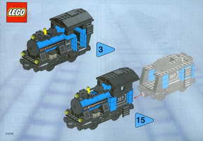 Набор LEGO 3740 Маленький локомотив