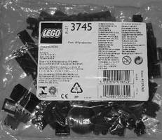 Набор LEGO 3745 Черные кирпичики для сборки поезда