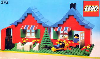 Набор LEGO 376-2 Городской дом с садом (таун-хаус)