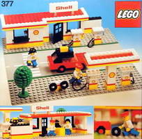 Набор LEGO 377 Заправка и Автосервис Шелл