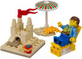 Набор LEGO 40054 Отдых на Пляже