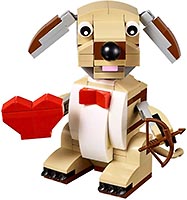 Набор LEGO 40201 Собака-Валентинка