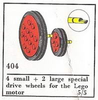 Набор LEGO 404-3 Wheels for Motor (The Building Toy)
