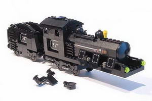 Набор LEGO 4186868 Large Train Engine with Tender Black (Motorizable, sets 4534, 4535)
