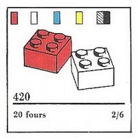 Набор LEGO 420-3 2 x 2 Кирпичики