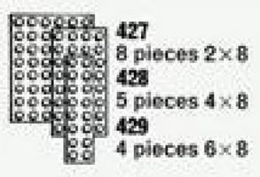 Набор LEGO 427 8 пластин 2 x 8