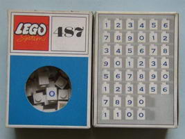 Набор LEGO 487-2 1 x 1 Кирпичики с цифрами (Систем)