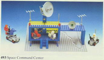 Набор LEGO 493-3 Space Command Center (Craterplate version)