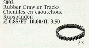 Набор LEGO 5002 Rubber Chain Tracks