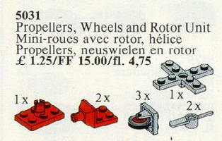 Набор LEGO 5031 Propellers, Wheels, Rotor Unit