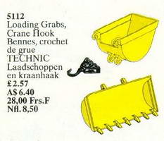 Набор LEGO 5112 Lifting Grabs, Crane Hook