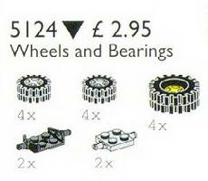 Набор LEGO 5124 Wheels and Bearings