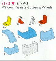 Набор LEGO 5130 Windows, Seats, Steering Wheels