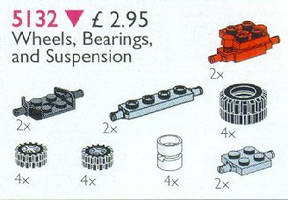 Набор LEGO 5132 Wheels, Bearings and Suspension
