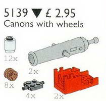 Набор LEGO 5139 Пушки на колесах